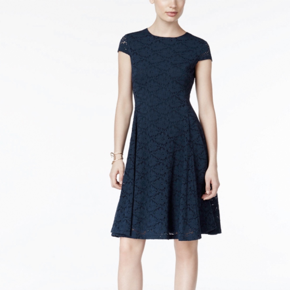 Alfani Lace Fit and Flare Dress
